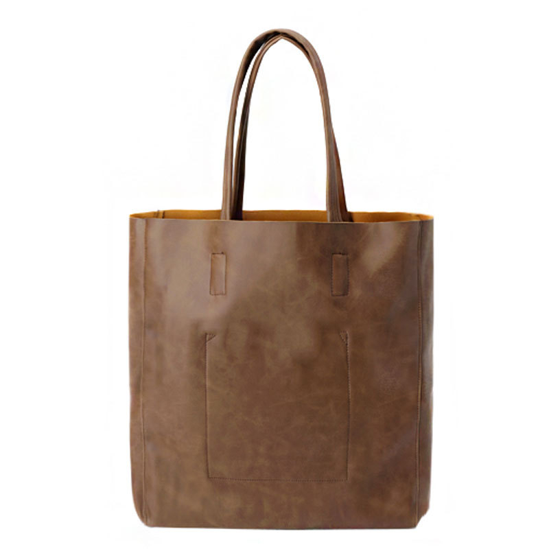 Muška Tote torba za poslovno putovanje - PU koža, vodootporna, ultra lagana, proširiva (Stil: poslovno putovanje; Materijal: PU koža; Uzorak: jednobojan; Funkcije: vodootporna, ultra lagana, proširiva)