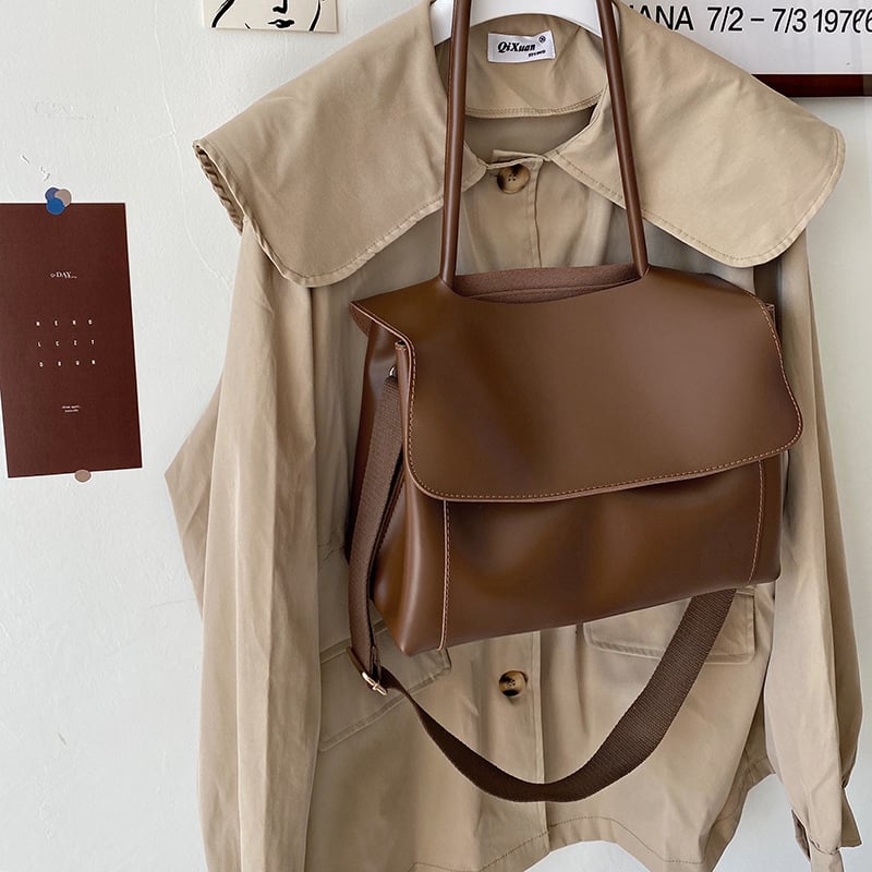 First Moai PU kožna crossbody torba - urbano minimalistički stil, magnetski zatvarač