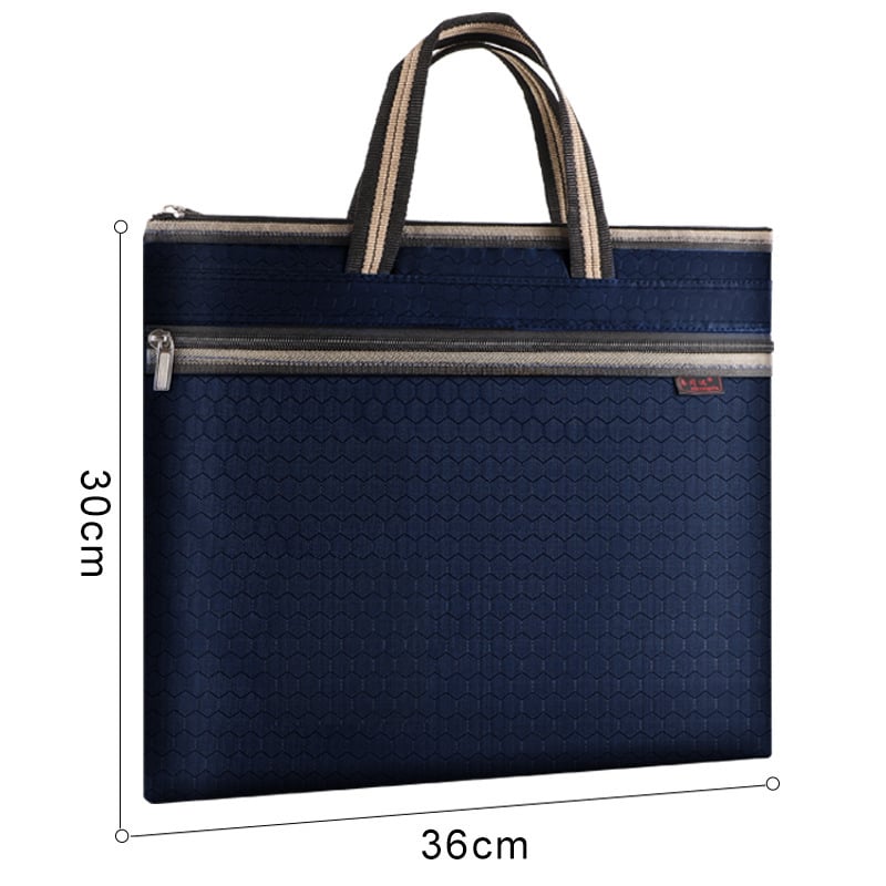 Документна чанта от оксфордска материя с цип, стил оксфорд, проста форма, марка Lixing
