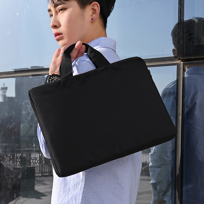 Geantă subțire pentru laptop din Oxford, rezistentă la șocuri, pentru birou și documente