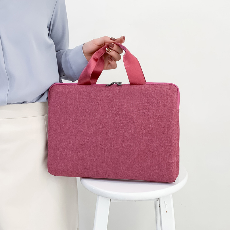 Geantă subțire pentru laptop din Oxford, rezistentă la șocuri, pentru birou și documente