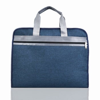 XT-8817 Oxford плат документна чанта с цип, печатано лого, тегло 0.25 кг