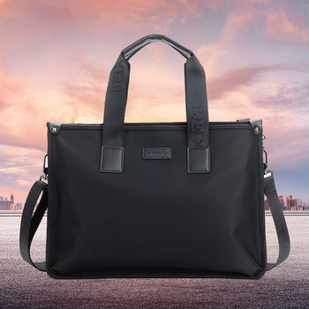 Muška crossbody torba za poslovna putovanja, tkanina, podstava poliester-pamuk, jesen 2024