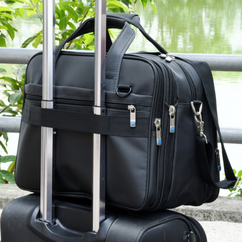 Muška torba za laptop 16 inča, velika kapaciteta, za poslovna putovanja, s crossbody remenom