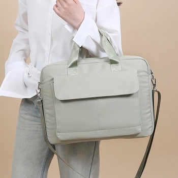 Τσάντα φορητού υπολογιστή από Oxford ύφασμα, ανθεκτική στη φθορά και εύκολη στη φύλαξη, αστικός μινιμαλισμός, επένδυση πολυεστέρα, unisex