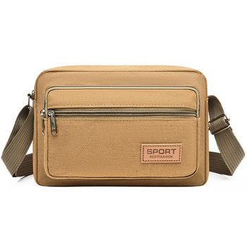 Kanvasová viacvrstvová pánska taška cez rameno na biznis cesty, model Ym&3169, materiál: plátno, podšívka: textil, vhodná na každodenné použitie