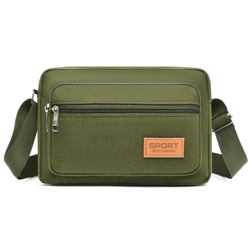 Kanvasová viacvrstvová pánska taška cez rameno na biznis cesty, model Ym&3169, materiál: plátno, podšívka: textil, vhodná na každodenné použitie