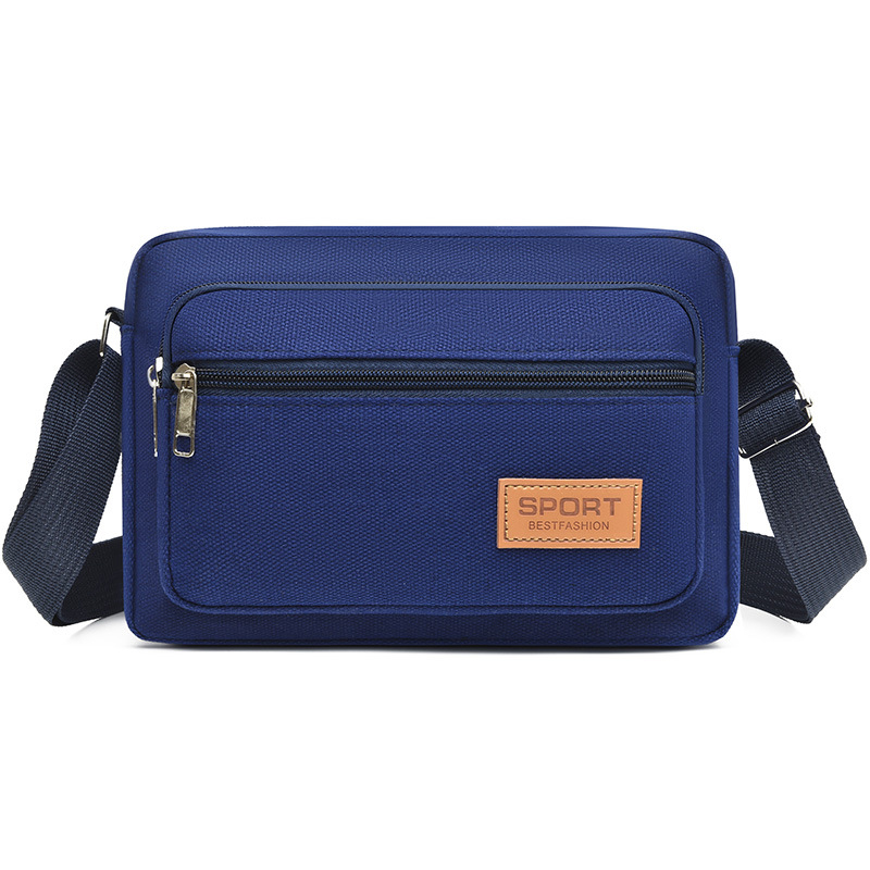 Kanvasová viacvrstvová pánska taška cez rameno na biznis cesty, model Ym&3169, materiál: plátno, podšívka: textil, vhodná na každodenné použitie