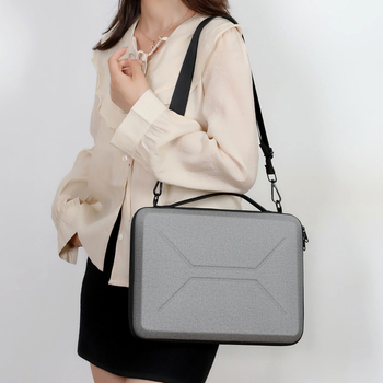 EVA triecienizturīga stingra soma datoram un planšetdatoram, crossbody soma biznesa ceļojumiem, universāla, pilsētas vienkāršība (Materiāls: EVA; Iekšpuse: poliesters; Raksts: vienkrāsains; Stils: pilsētas vienkāršība)