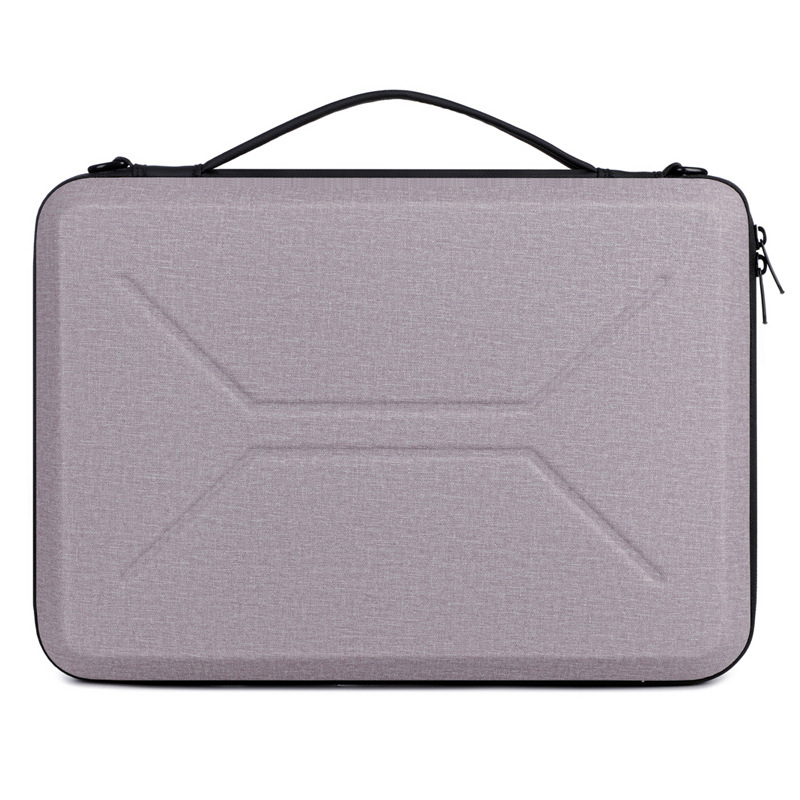 EVA triecienizturīga stingra soma datoram un planšetdatoram, crossbody soma biznesa ceļojumiem, universāla, pilsētas vienkāršība (Materiāls: EVA; Iekšpuse: poliesters; Raksts: vienkrāsains; Stils: pilsētas vienkāršība)