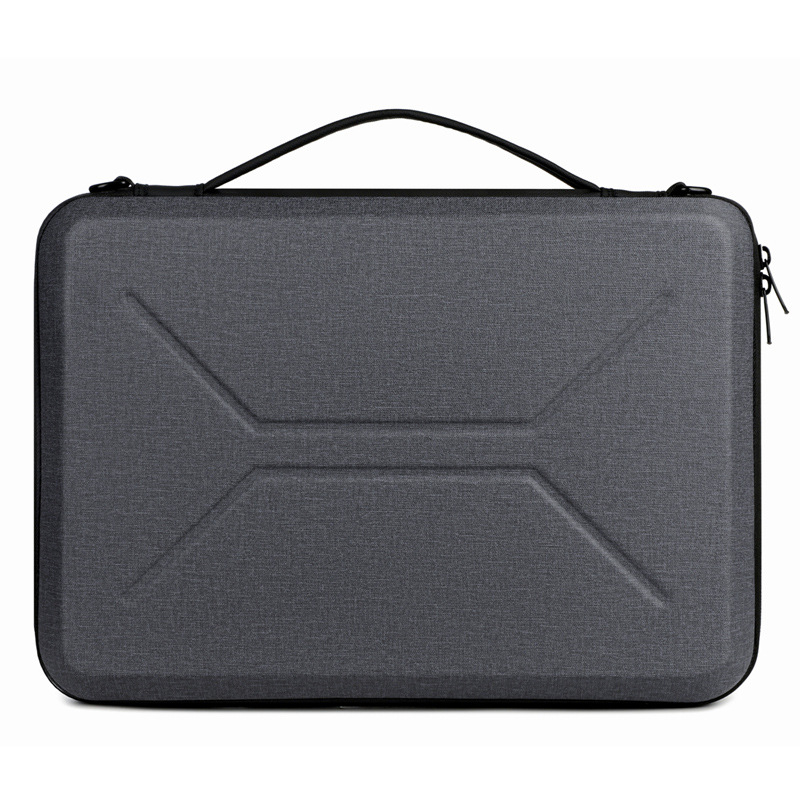 EVA triecienizturīga stingra soma datoram un planšetdatoram, crossbody soma biznesa ceļojumiem, universāla, pilsētas vienkāršība (Materiāls: EVA; Iekšpuse: poliesters; Raksts: vienkrāsains; Stils: pilsētas vienkāršība)