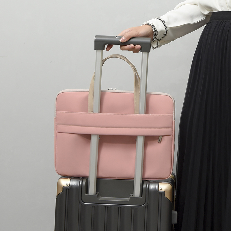 Portatīvā datora soma, izturīgs Oxford audums, neilona oderējums, pilsētas minimalistiskais stils, pārnēsājamā biznesa soma