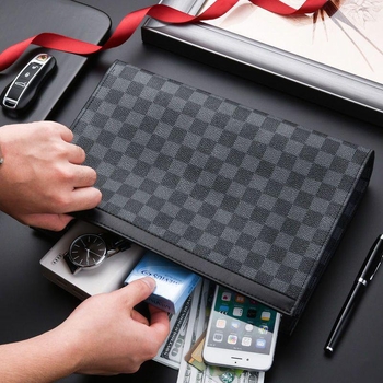 PU muška torbica clutch za poslovna putovanja, velika zapremina, casual stil
