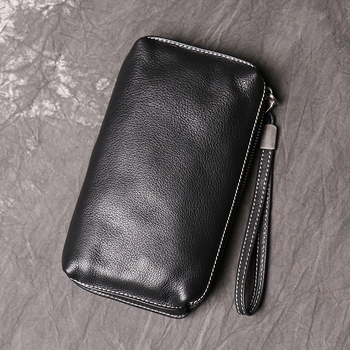 Muški kožni clutch novčanik – koža prvog sloja, gradski minimalistički stil, tanak dizajn, za svakodnevnu uporabu
