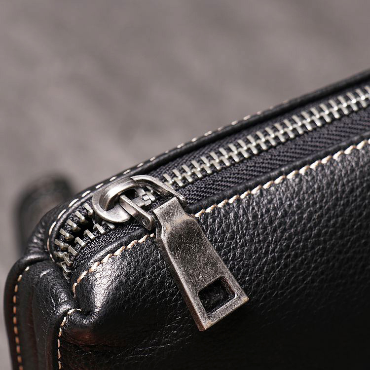 Muški kožni clutch novčanik – koža prvog sloja, gradski minimalistički stil, tanak dizajn, za svakodnevnu uporabu