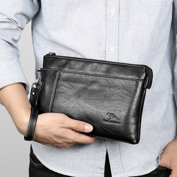 Kadi Kangaroo muška PU kožna clutch torba, 8 inča, stil omotnice, vodootporna, 2019
