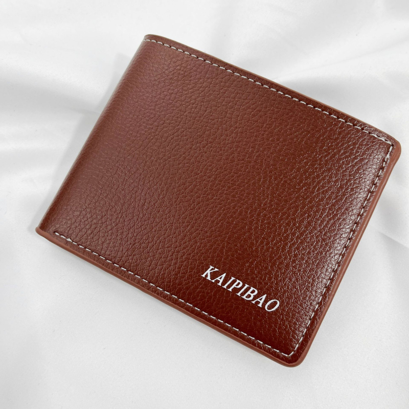 KAIPIBAO Lychee-Grain kratka novčanik, PU koža, korejski stil