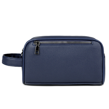 Muška poslovna clutch torba – mekana PU koža, velika zapremina, jednobojni uzorak, podstava od poliestera