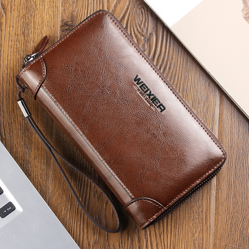 Muška PU kožna clutch torba – poslovni stil, vodootporna i otporna na habanje, podstava od poliestera