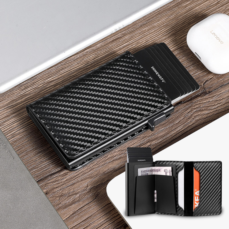JMCONN muška RFID novčanik s pop-up mehanizmom (Materijal: PU, Marka: JMCONN, Izlazak: Proljeće 2025, Funkcija: RFID zaštita, Za svakodnevnu upotrebu)