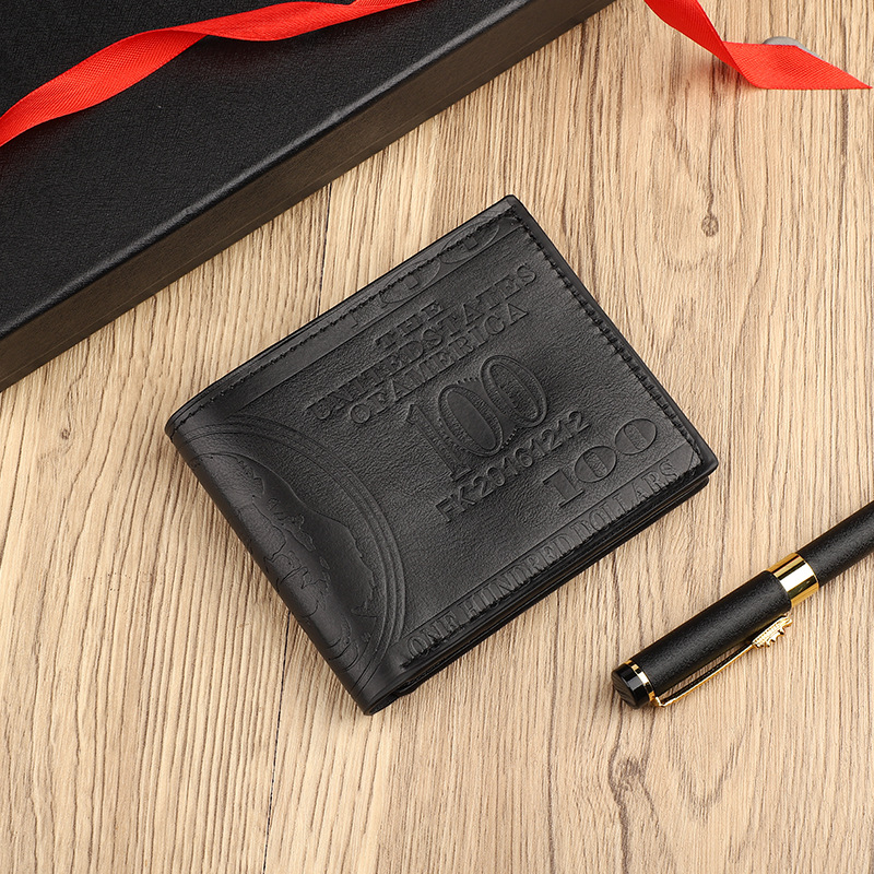 Muški PU bifold novčanik s motivom likova, više pretinaca za kartice, vodootporan, ultra lagan