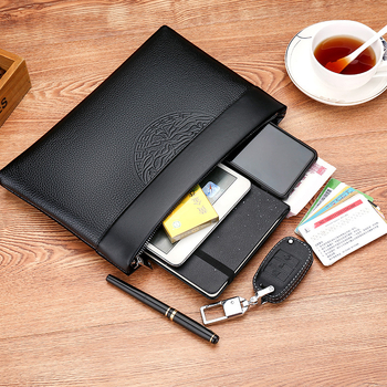 Muška clutch torbica - PU koža, vodootporna, izuzetno lagana, pogodna za 8-inčni laptop, poslovni elitni stil