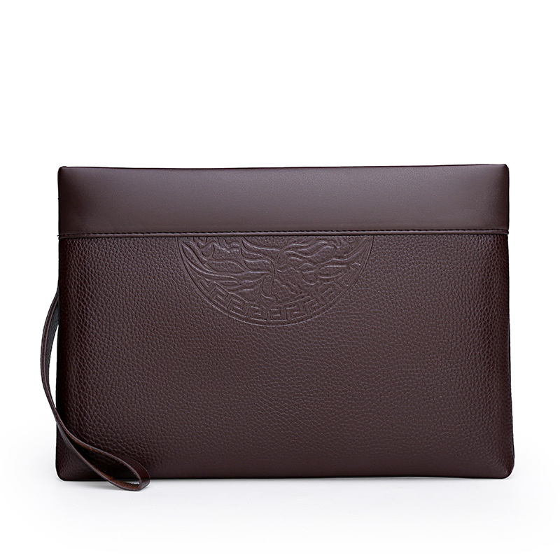 Muška clutch torbica - PU koža, vodootporna, izuzetno lagana, pogodna za 8-inčni laptop, poslovni elitni stil
