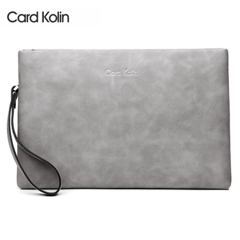 Card Kolin muška PU kožna clutch torba, vodootporna, poliester podstava, za poslovna putovanja