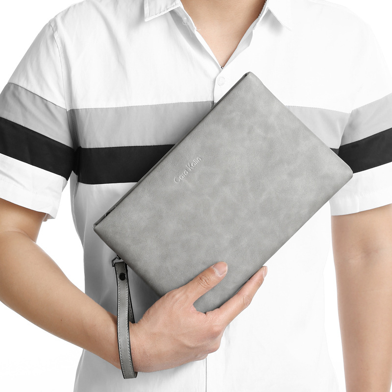 Card Kolin muška PU kožna clutch torba, vodootporna, poliester podstava, za poslovna putovanja