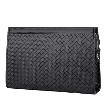 Muška PVC clutch torbica s pletenim uzorkom, poslovno-ležerni stil