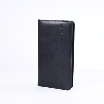 Pánska dlhá peňaženka s uzáverom na zips z PU kože, viaceré sloty na karty, vrecko na telefón, polyesterová podšívka