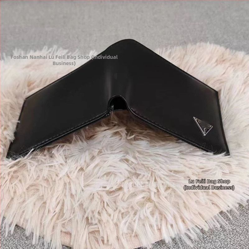 Pánska PU peňaženka, 1 sklad, horizontálny dizajn, vzor písmen, PU podšívka, jar 2024