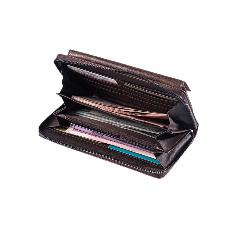Muška PU kožna clutch torba – gradski stil, vodootporna, ultralagana, proširiva