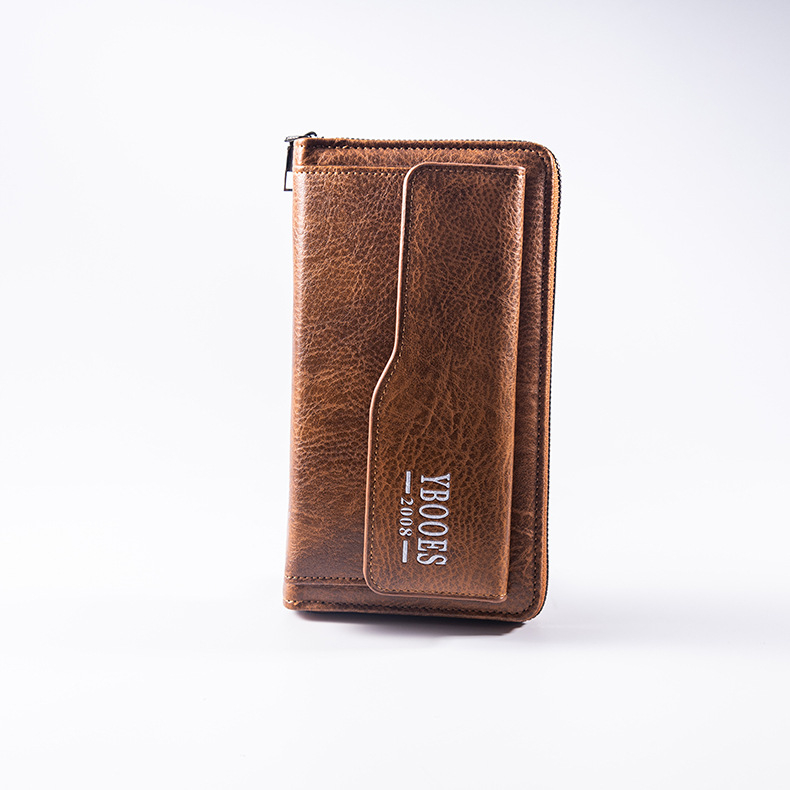 Muška PU kožna clutch torba – gradski stil, vodootporna, ultralagana, proširiva