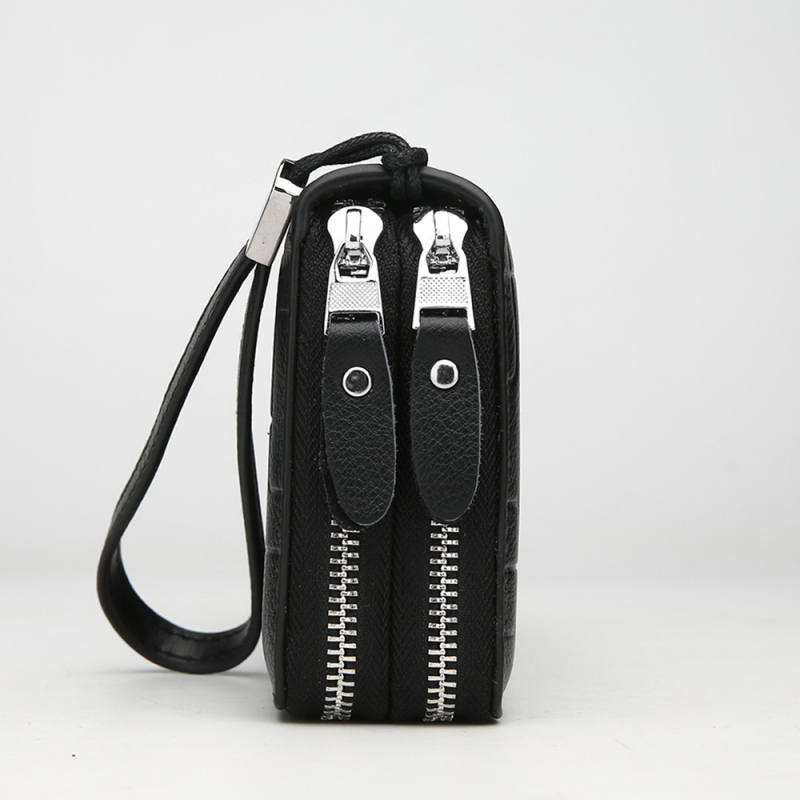 DIVECEN muška kožna clutch torbica za poslovno putovanje, prava koža, prozračna, vodootporna, ultra lagana, otporna na habanje