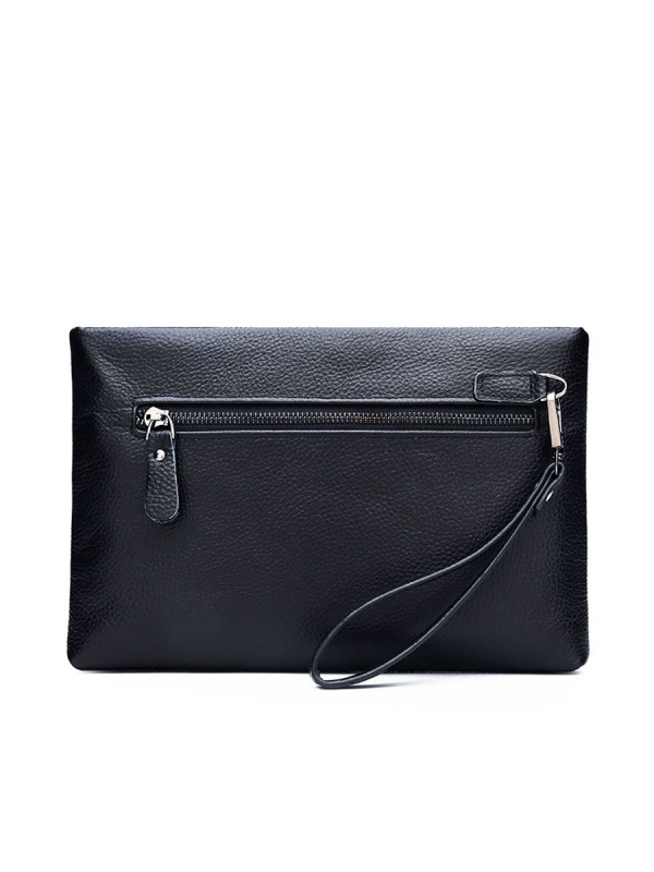 Muška clutch torba, prava koža, uzorak krokodila, zaštita od krađe i vodootporna, podstava od poliestera, za poslovna putovanja