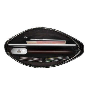 Muški PU kožni clutch – gradski minimalistički stil, unutarnji džep sa zatvaračem, otporan na habanje, model 596