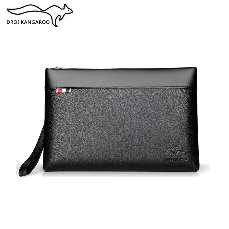 Muški PU kožni clutch – gradski minimalistički stil, unutarnji džep sa zatvaračem, otporan na habanje, model 596