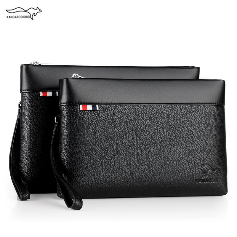 Muški PU kožni clutch – gradski minimalistički stil, unutarnji džep sa zatvaračem, otporan na habanje, model 596