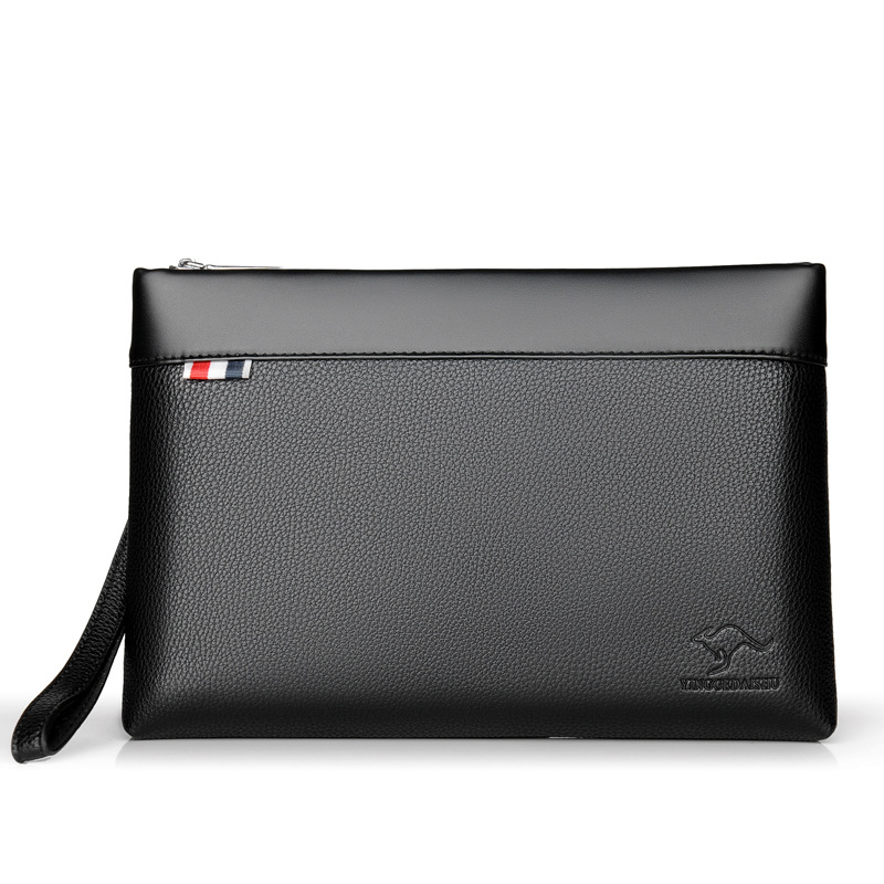 Muški PU kožni clutch – gradski minimalistički stil, unutarnji džep sa zatvaračem, otporan na habanje, model 596