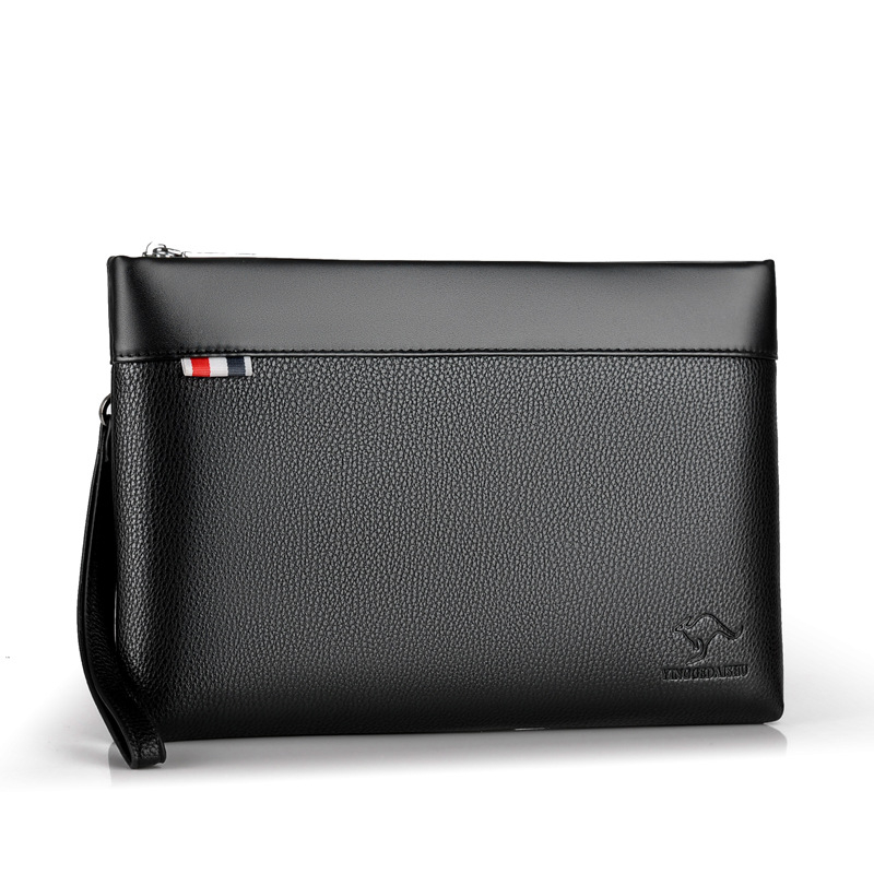 Muški PU kožni clutch – gradski minimalistički stil, unutarnji džep sa zatvaračem, otporan na habanje, model 596