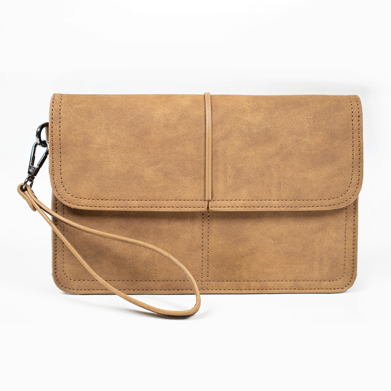 Muška retro PU kožna clutch torbica, otporna na habanje, za svakodnevnu upotrebu, putovanja i poslovna putovanja