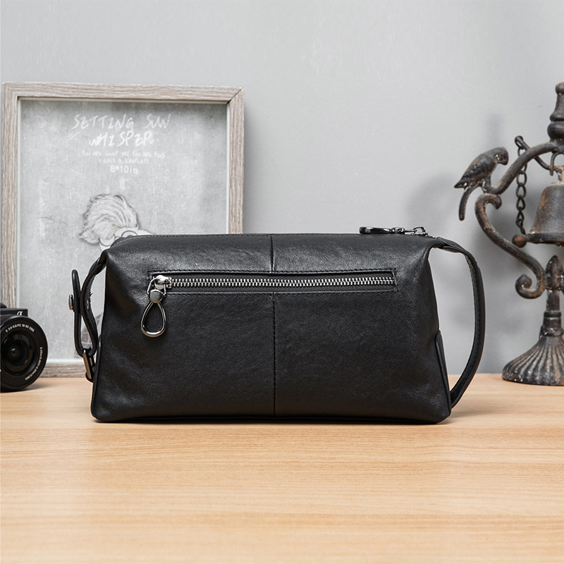 Muški clutch novčanik — koža biljnog postupka teleće, velik kapacitet za poslovna putovanja, geometrijski uzorak, izdržljiva unutrašnjost od poliester-pamuk, Lawlessden