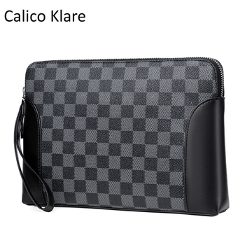 Muška clutch torba od PVC-a, geometrijski uzorak, otporna na habanje, model 2003, podstava od poliester