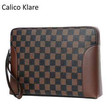 Muška clutch torba od PVC-a, geometrijski uzorak, otporna na habanje, model 2003, podstava od poliester