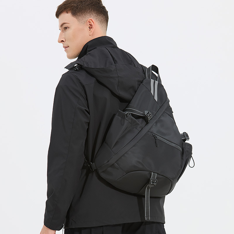 Muška crossbody torbica za slobodno vrijeme - vodootporna Oxford tkanina, poliester podstava
