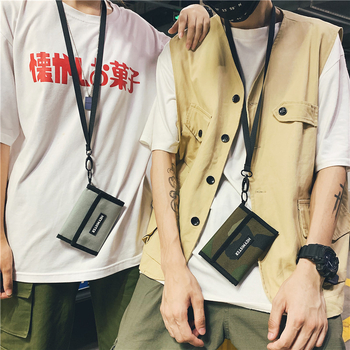 Oxfordová peňaženka so tromi záhybmi, dizajn s písmenami, značka heymister, proti krádeži, polyesterová podšívka