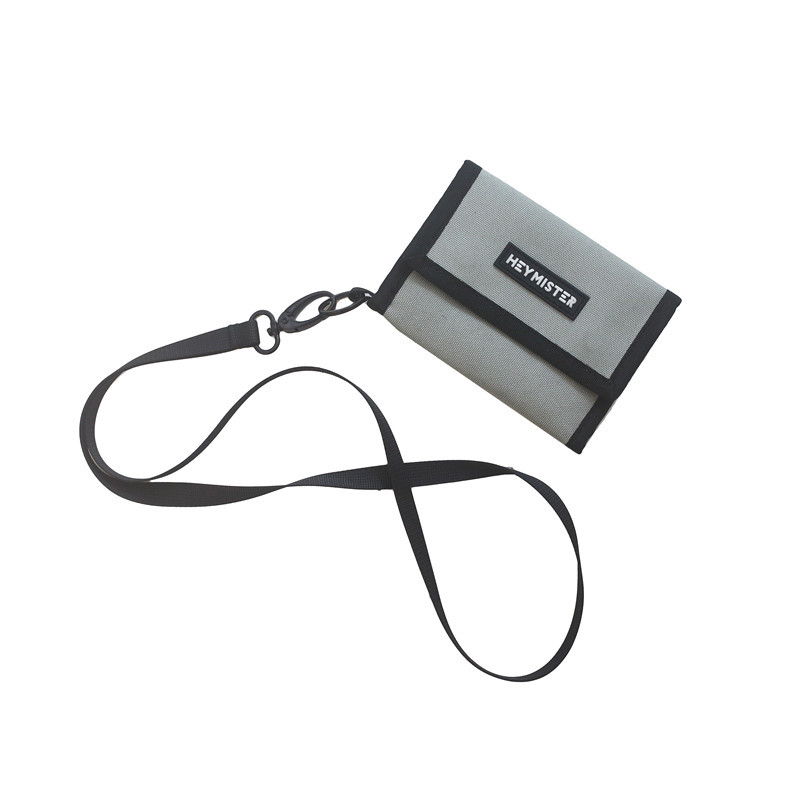 Oxfordová peňaženka so tromi záhybmi, dizajn s písmenami, značka heymister, proti krádeži, polyesterová podšívka