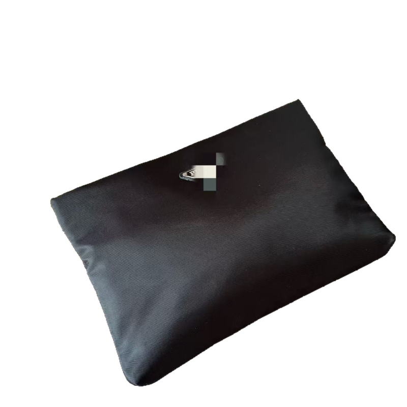 Ανδρική τσάντα clutch από νάιλον, οριζόντιου τετράγωνου σχήματος, με φερμουάρ, θήκη για κινητό και θήκη για ταυτότητα, για καθημερινή χρήση