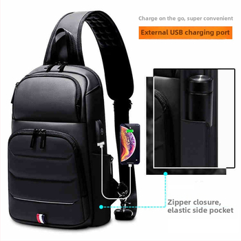 Muška Chest Bag – Poslovni odlazak (Oxford tkanina, Prozračna, Poliester podstava, Brand: chaoqianke)